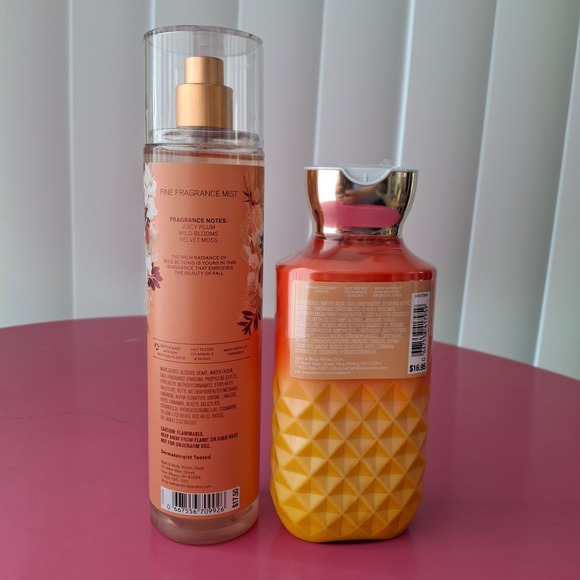 Bath & Body Works FALL IN BLOOM Fine Fragrance Mist & Body Lotion Set 8 oz Duo - Picture 2 of 3